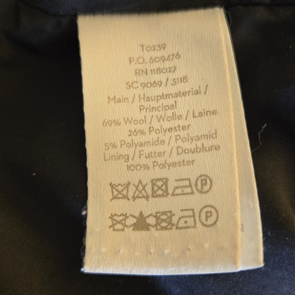 Boden Black Sherborne Wide Leg Wool Trousers Green & Pink Stripe US 14L UK 18L - Picture 3 of 11